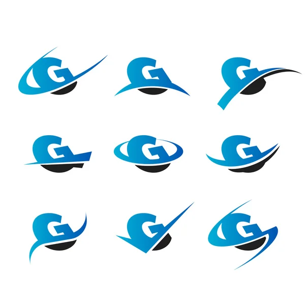 Alfabet g pictogrammen — Stockvector
