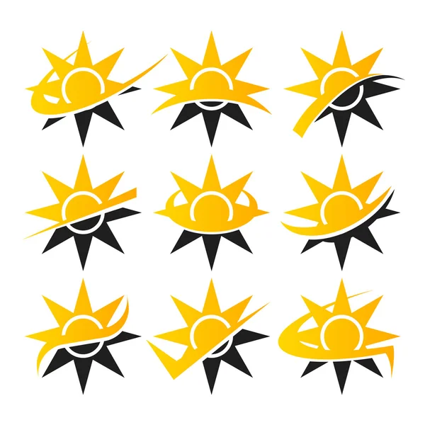 Сонячна іконки — стоковий вектор