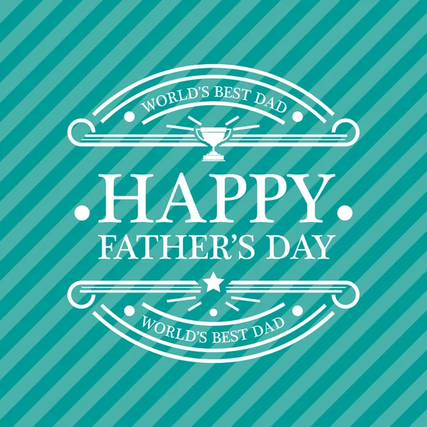 Carte Happy Fathers Day — Image vectorielle