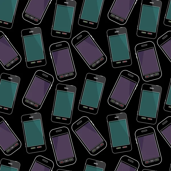 Modèle de smartphones sans couture — Image vectorielle