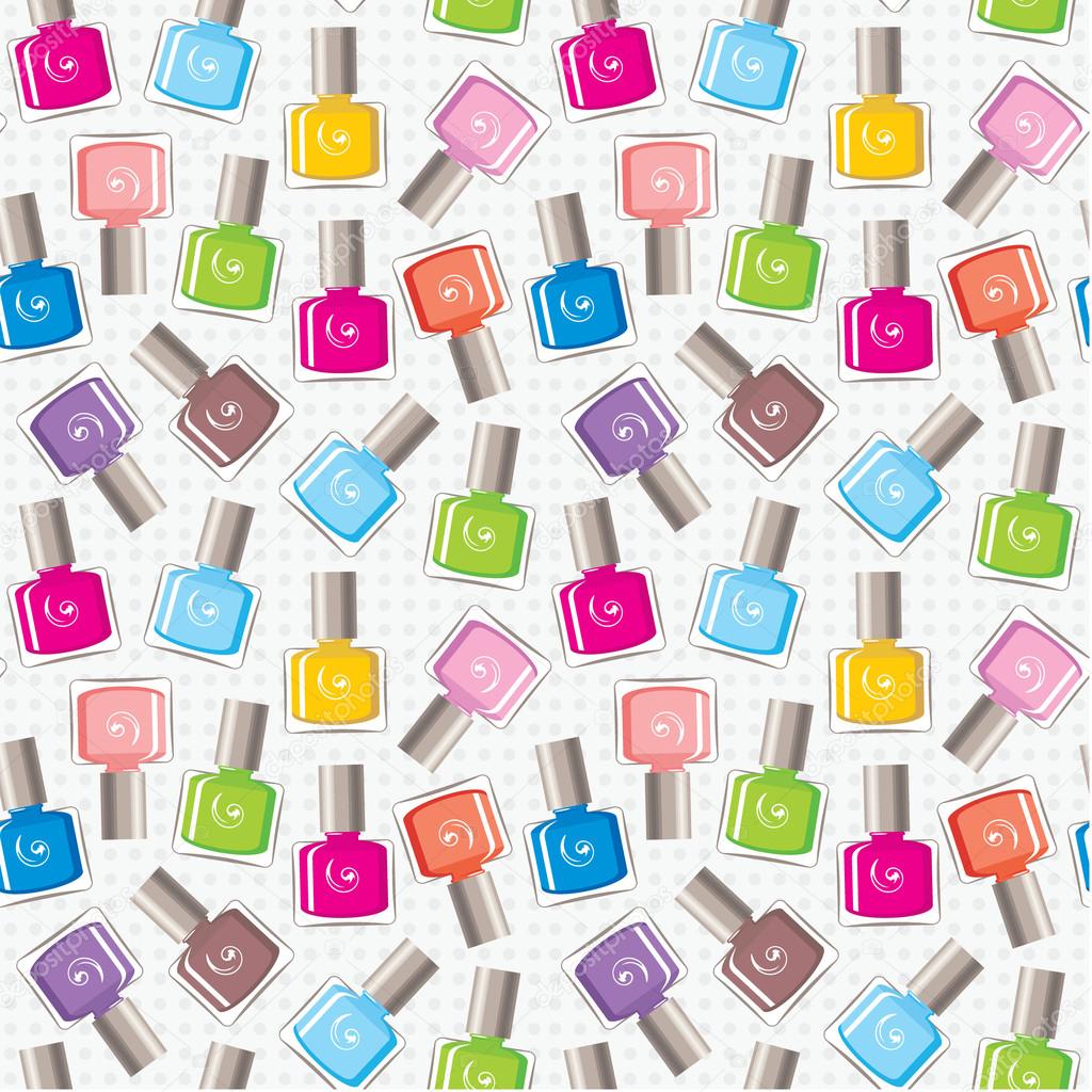 Seamless nail polish pattern