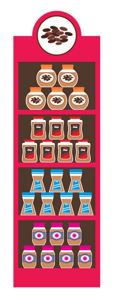 Regiments with coffee banks — Stock Vector