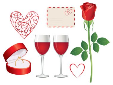 Sevgililer günü Icon set