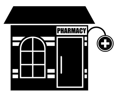 siyah simgeyi eczane