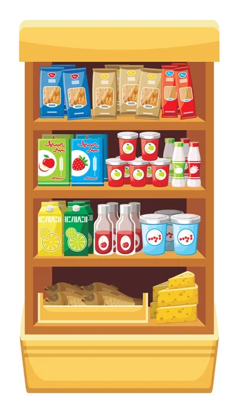 Supermarché. Produits — Image vectorielle