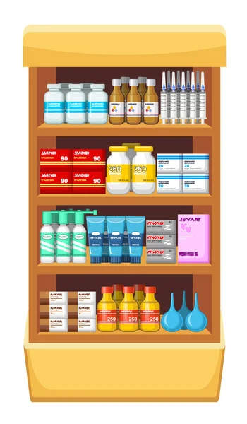 Apotheke, Medizin. — Stockvektor