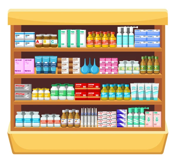 Farmacia, medicina . — Vettoriale Stock