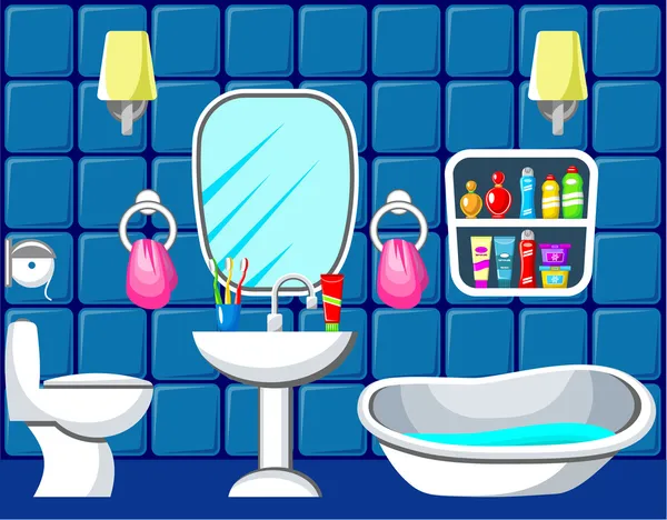 Bathroom. — Stock Illustration Bathroom. Stock Vector