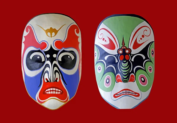 Colección de la mejor ópera tradicional china pintura facial — Foto de Stock