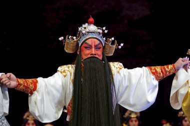 Çince Geleneksel opera aktör tiyatro kostüm