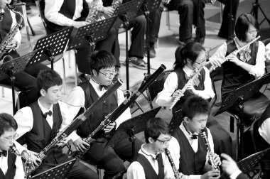 lise öğrencisi senfonik orkestra