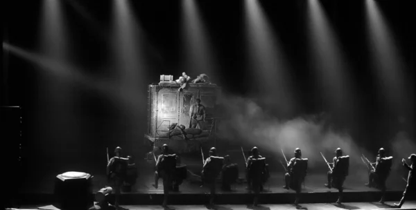 Słynny chiński tańca dramat: kolejowa partyzantów — Zdjęcie stockowe