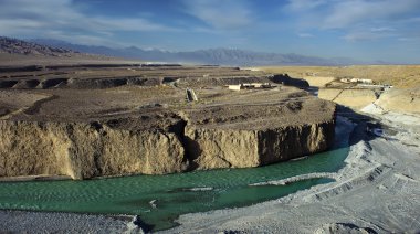 taolai Nehri Büyük Kanyon'a jiayuguan, Çin