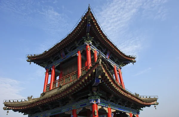 Edificio de pabellón tradicional único chino — Foto de Stock