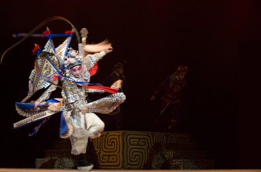 Çince Geleneksel opera aktör tiyatro kostüm