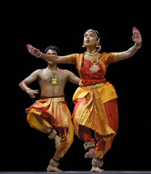 Indiase nationale dansers — Stockfoto