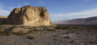 İlk Pier Great Wall Gobi çölünde, Jiayuguan şehir? Çin
