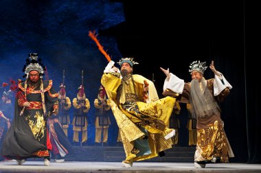 Çince Geleneksel opera oyuncuları tiyatro kostüm