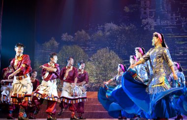 Çin Tibet etnik dans