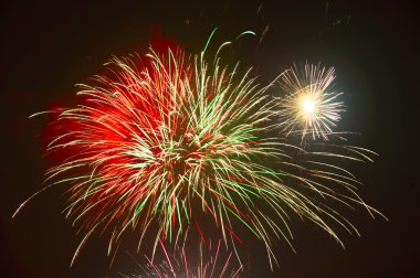 parlak renkli festival fireworks