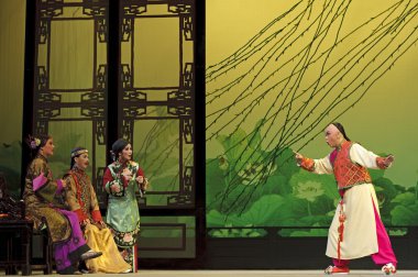 Çince Geleneksel opera aktör tiyatro kostüm