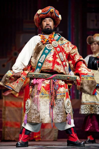 Chinese Tibetan traditional Fashion Show — Stock Photo, Image