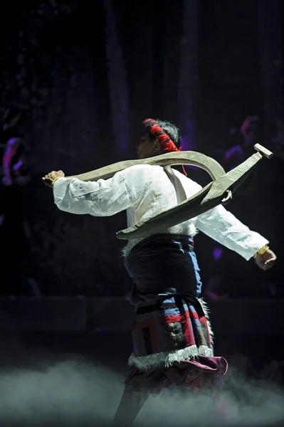 Chinese Tibetan ethnic dance — Stock Photo, Image