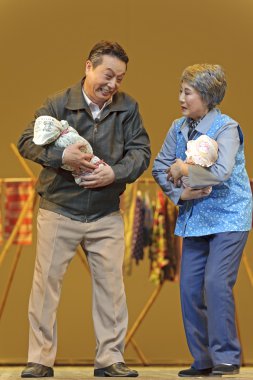 Çin suzhou burlesque tiyatro oyuncuları