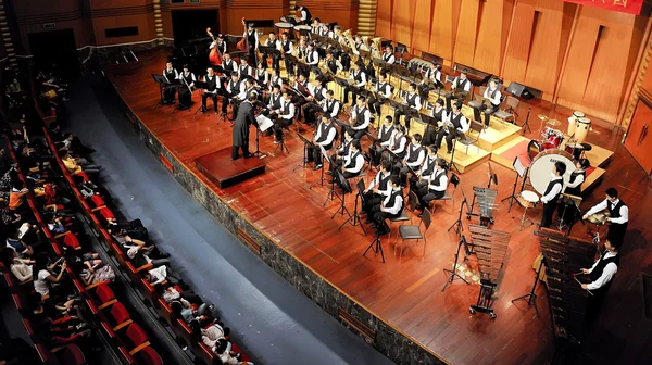 Student symphonic band of High School — Stock Photo, Image