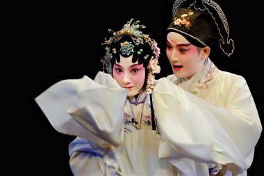 güzel Çinli kunqu opera aktörler