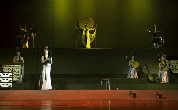 Китайский традиционный народный инструментальный концерт — стоковое фото
