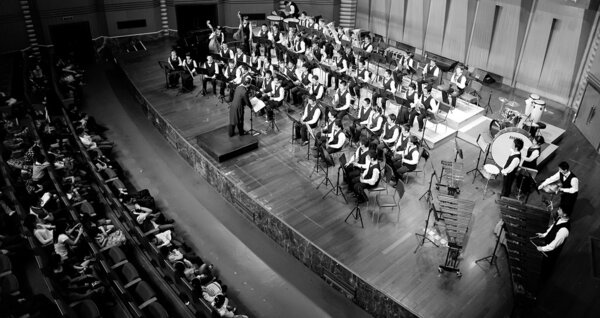 Student symphonic band of High School
