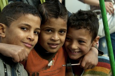 mutlu Mısır çocuk