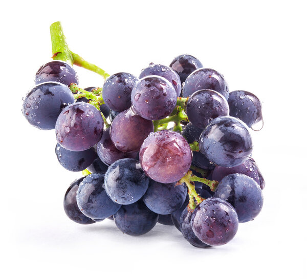 Grapes with water drops
