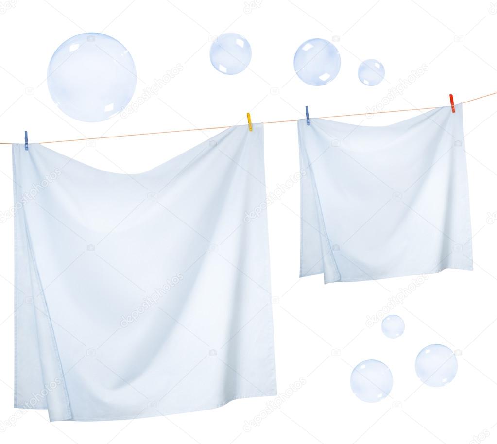 Linen sheets and Soap bubbles
