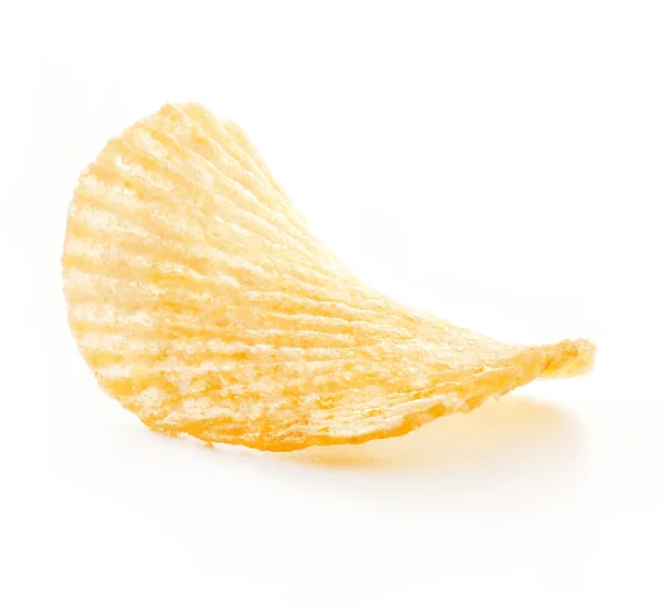 Golfde potato chips — Stockfoto