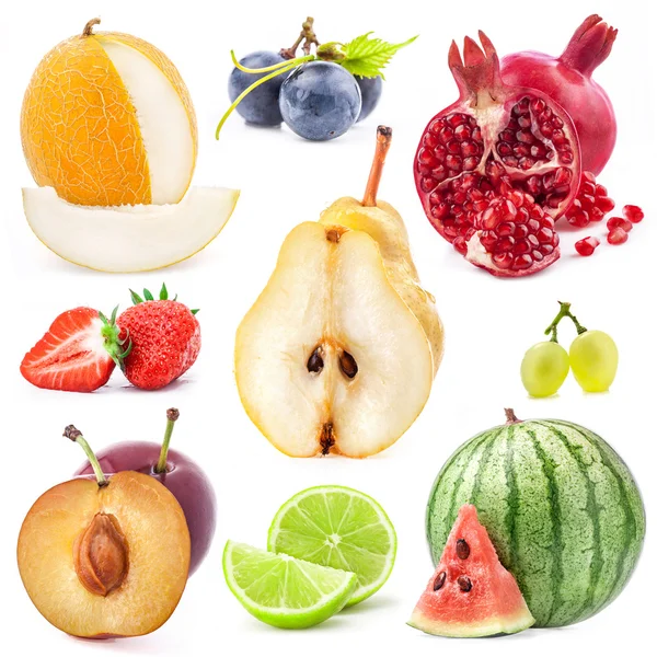 Collectie van vruchten — Stockfoto