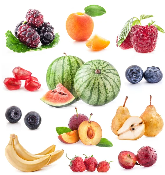 Collection of fruits and vegetables Royalty Free Stock Images