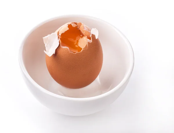 Egg in bowl — Stock Photo, Image