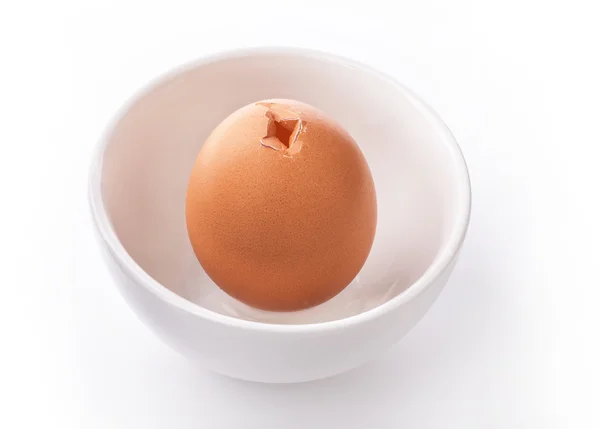 Egg in bowl — Stock Photo, Image