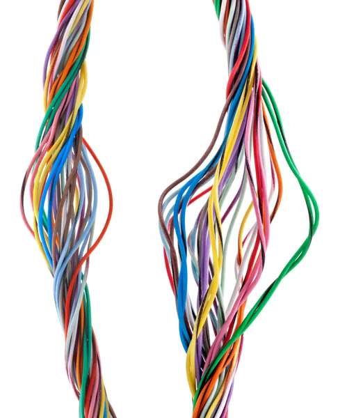 Veelkleurige kabel — Stockfoto