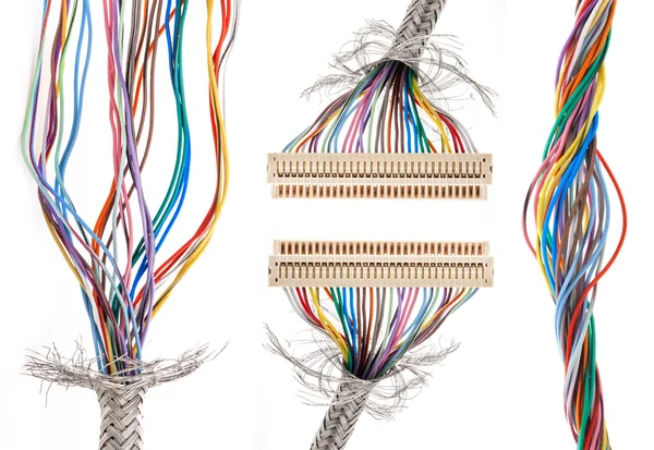 Vícebarevné kabel — Stock fotografie