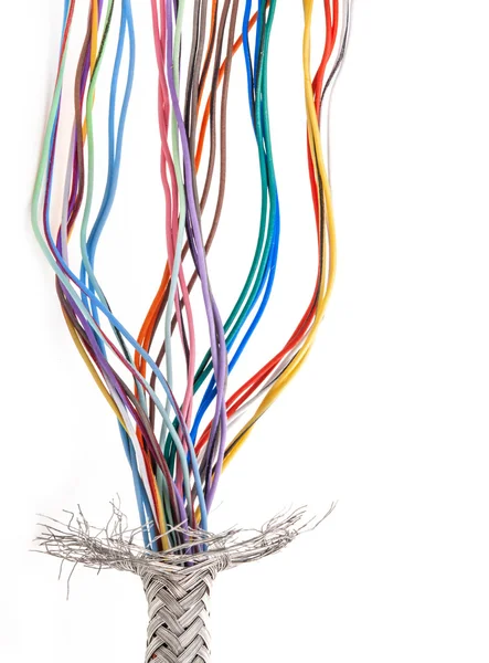 Многоцветный кабель — стоковое фото