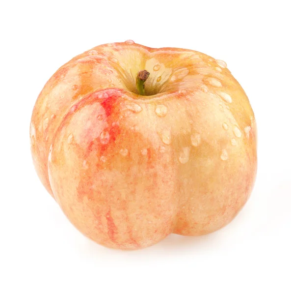 Äpple med vattendroppar — Stockfoto