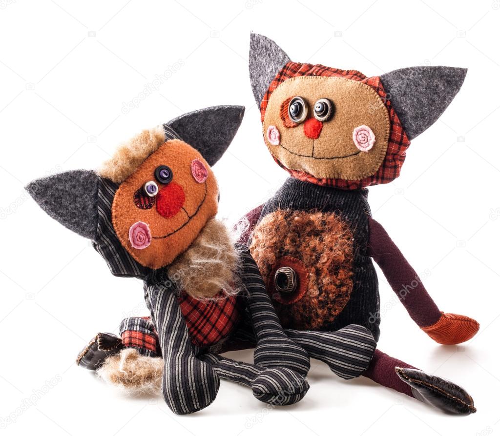 Handmade rag doll Cute Cats