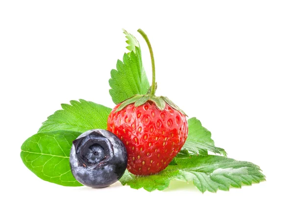 Erdbeere und Blaubeere — Stockfoto