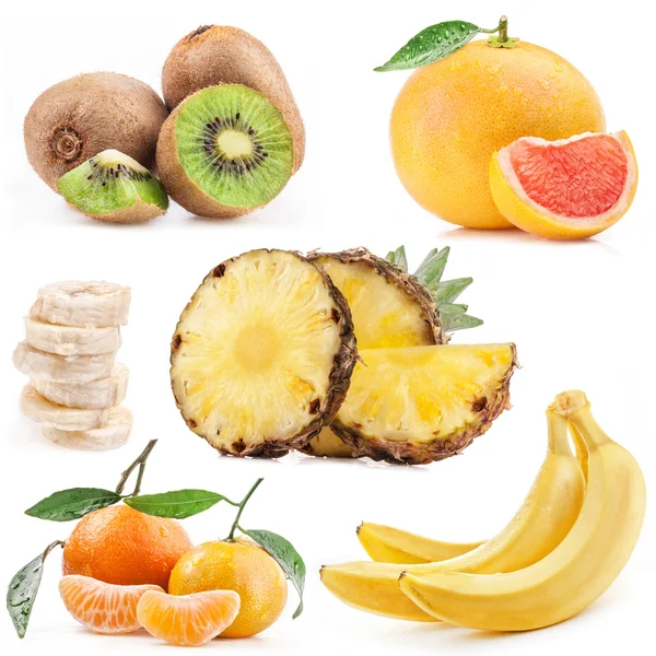 Collection of tropical fruits — Stock Photo, Image