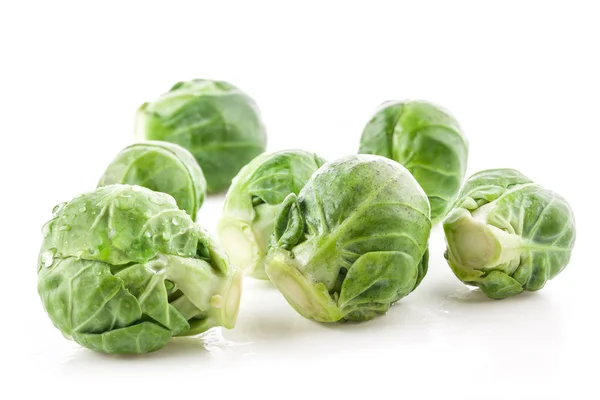 Fresh green Brussels sprouts — Stock Photo, Image