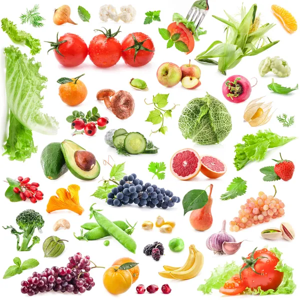 Big Collection of fruits and vegetables — Stock Photo, Image