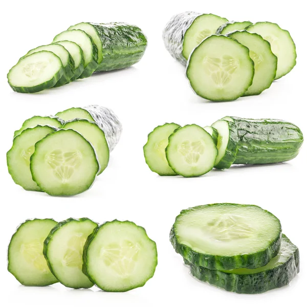 Collections of Cucumber slices — Stock Photo, Image